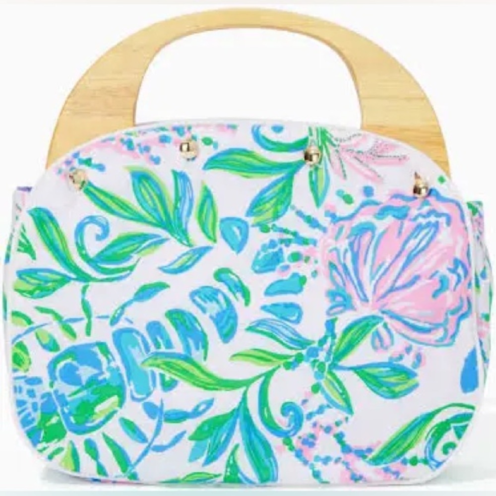 NEW Lilly Pulitzer GWP Bermuda Bag in Resort White Just A Pinch